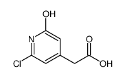 2-(2-chloro-6-oxo-1H-pyridin-4-yl)acetic acid结构式