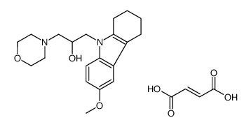 but-2-enedioic acid, 2-[6-methoxy-2-(morpholin-4-ylmethyl)-1,2,3,4-tet rahydrocarbazol-9-yl]ethanol结构式