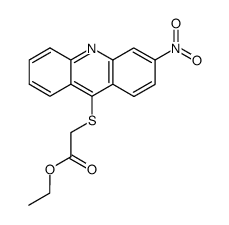 ethyl 2-((3-nitroacridin-9-yl)thio)acetate结构式