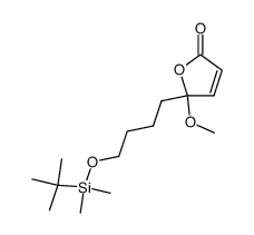 5-[4-(tert-butyldimethylsiloxy)butyl]-5-methoxy-5H-furan-2-one结构式