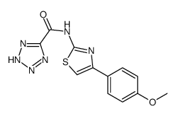 N-[4-(4-methoxyphenyl)-1,3-thiazol-2-yl]-2H-tetrazole-5-carboxamide Structure
