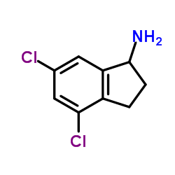 4,6-Dichloro-1-indanamine Structure