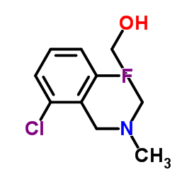 2-[(2-Chloro-6-fluorobenzyl)(methyl)amino]ethanol结构式