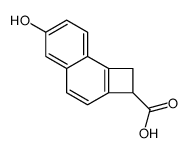 6-hydroxy-1,2-dihydrocyclobuta(a)naphthalene-2-carboxylic acid structure