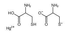 Mercury hydrogen 2-amino-3-sulfidopropanoate (1:2:2) Structure