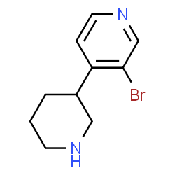3-bromo-4-(piperidin-3-yl)pyridine结构式