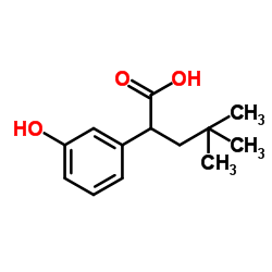 2-(3-Hydroxyphenyl)-4,4-dimethylpentanoic acid Structure