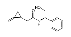 N-(2-hydroxy-1(R)-phenylethyl)-(S)-(2-methylenecyclopropane)acetamide Structure