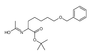 2-Methyl-2-propanyl 2-acetamido-7-(benzyloxy)heptanoate Structure