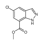 5-氯-1H-吲唑-7-羧酸甲酯结构式