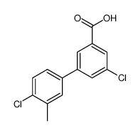3-chloro-5-(4-chloro-3-methylphenyl)benzoic acid Structure