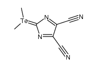 Dimethyltelluronium-4,5-dicyanimidazol-2-ylid Structure