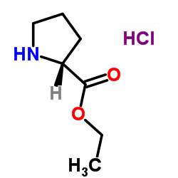 D-Proline ethyl ester hydrochloride structure