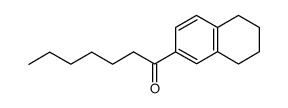 1-(5,6,7,8-tetrahydro-[2]naphthyl)-heptan-1-one结构式