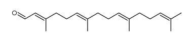 2E,6E,10E-geranylgeranyl aldehyde结构式