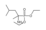 2-diethoxyphosphoryl-4-methylpentan-2-amine Structure