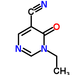 1-Ethyl-6-oxo-1,6-dihydro-5-pyrimidinecarbonitrile Structure