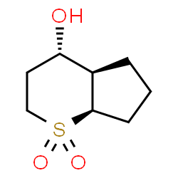 Cyclopenta[b]thiopyran-4-ol, octahydro-, 1,1-dioxide, (4-alpha-,4a-alpha-,7a-alpha-)- (9CI)结构式