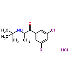2-(tert-Butylamino)-3’, 5’-Dichloropropiophonone HCl结构式