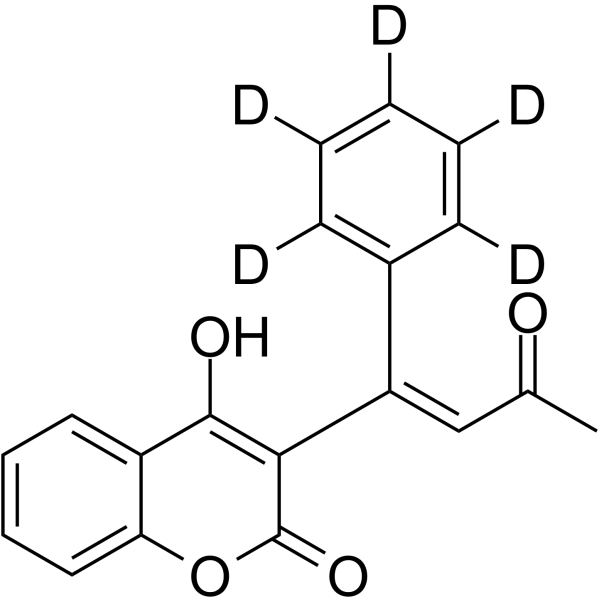 Dehydro Warfarin-d5 Structure