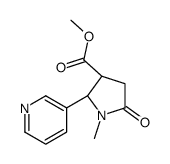 trans-1-Methyl-5-oxo-2-(3-pyridinyl)-3-pyrrolidinecarboxylic Acid Methyl Ester Structure