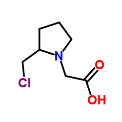 [2-(Chloromethyl)-1-pyrrolidinyl]acetic acid结构式