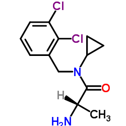N-Cyclopropyl-N-(2,3-dichlorobenzyl)alaninamide结构式