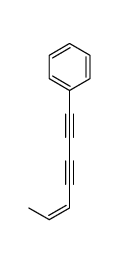 HEPT-1,3-DIYN-5-ENYLBENZENE Structure