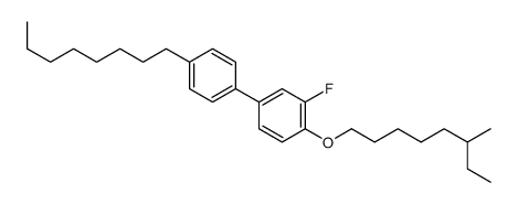 2-fluoro-1-(6-methyloctoxy)-4-(4-octylphenyl)benzene结构式