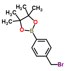 2-(4-(Bromomethyl)phenyl)-4,4,5,5-tetramethyl-1,3,2-dioxaborolane structure