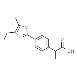 α-Methyl-4-(4-ethyl-5-methyl-2-thiazolyl)benzeneacetic acid picture