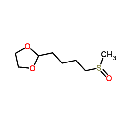 2-[4-(Methylsulfinyl)butyl]-1,3-dioxolane Structure