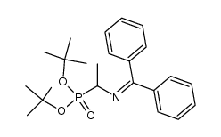 di-tert-butyl (1-((diphenylmethylene)amino)ethyl)phosphonate结构式