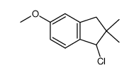 1-CHLORO-2,3-DIHYDRO-2,2-DIMETHYL-5-METHOXY-1H-INDENE structure