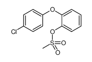 2-(4-chlorophenoxy)phenyl methanesulfonate Structure