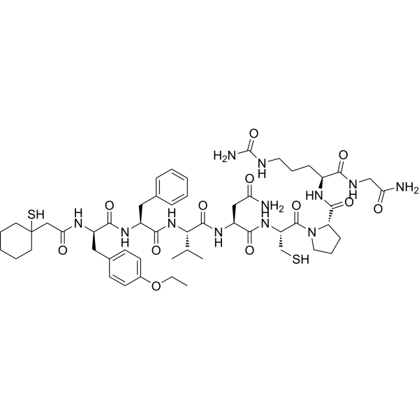 [Pmp1,DTyr(OEt)2,Val4,Cit8] Vasopressin Structure