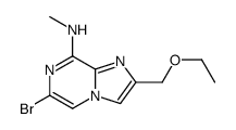 6-bromo-2-(ethoxymethyl)-N-methylimidazo[1,2-a]pyrazin-8-amine Structure