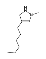 4-hexyl-2-methyl-1,5-dihydropyrazole Structure