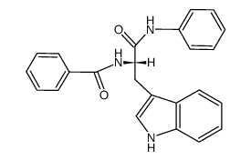 Nα-benzoyl-L-tryptophan-anilide Structure