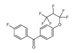 (4-fluorophenyl)-[4-(1,1,2,3,3,3-hexafluoropropoxy)phenyl]methanone Structure