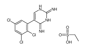 5-(2,3,5-trichlorophenyl)pyrimidine-2,4-diamine ethane sulfonate Structure