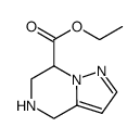 ethyl 4,5,6,7-tetrahydropyrazolo[1,5-a]pyrazine-7-carboxylate结构式