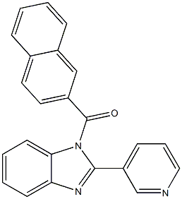 naphthalen-2-yl(2-(pyridin-3-yl)-1H-benzo[d]imidazol-1-yl)methanone Structure