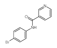 3-Pyridinecarboxamide,N-(4-bromophenyl)- Structure
