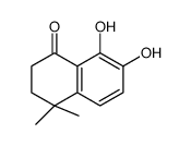 1(2H)-Naphthalenone, 3,4-dihydro-7,8-dihydroxy-4,4-dimethyl- (9CI)结构式