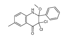 4(1H)-Quinolinone,3,3-dichloro-2,3-dihydro-2-methoxy-6-methyl-2-phenyl-结构式
