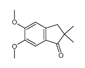 2,3-DIHYDRO-5,6-DIMETHOXY-2,2-DIMETHYL-1H-INDEN-1-ONE structure