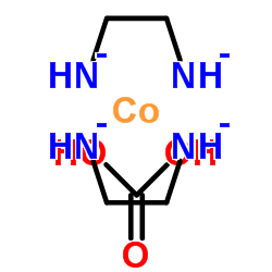 2-azanidylethylazanide; carbonic acid; cobalt Structure