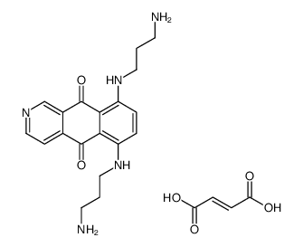 6,9-bis(3-aminopropylamino)benzo[g]isoquinoline-5,10-dione,(Z)-but-2-enedioic acid Structure