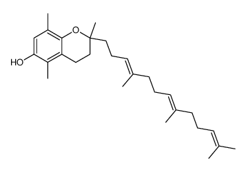 (R)-2,7,8-trimethyl-2-((3E,7E)-4,8,12-trimethyltrideca-3,7,11-trienyl)chroman-6-ol结构式